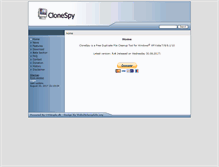 Tablet Screenshot of clonespy.com