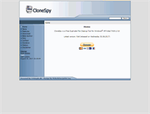 Tablet Screenshot of clonespy.de